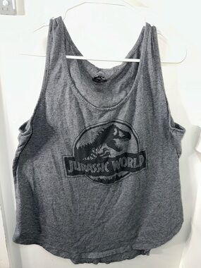 torrid Gray Jurassic World Graphic Tank Top